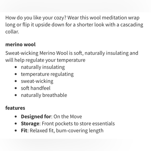 Lululemon sit in lotus II sweater size 8 - Picture 6 of 6